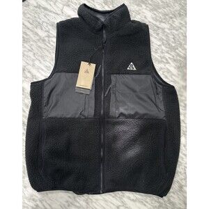 Nike ACG Fleece Vest Black Full Zip Therma Fit Black reversible kids XL FZ5424